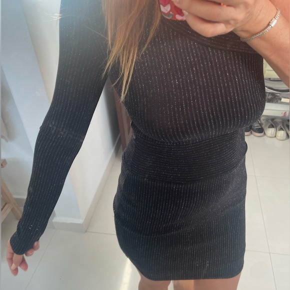 Shimmery One shoulder bodycon party dress - Picture 1 of 4